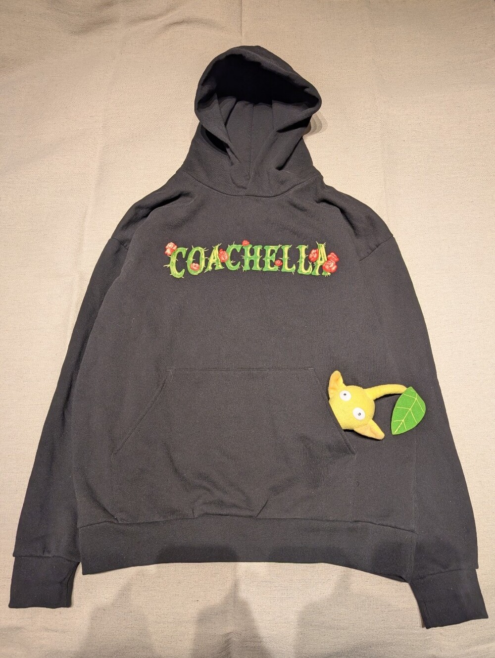 Coachella 2025 puff print cactus flower hoodie mens XL